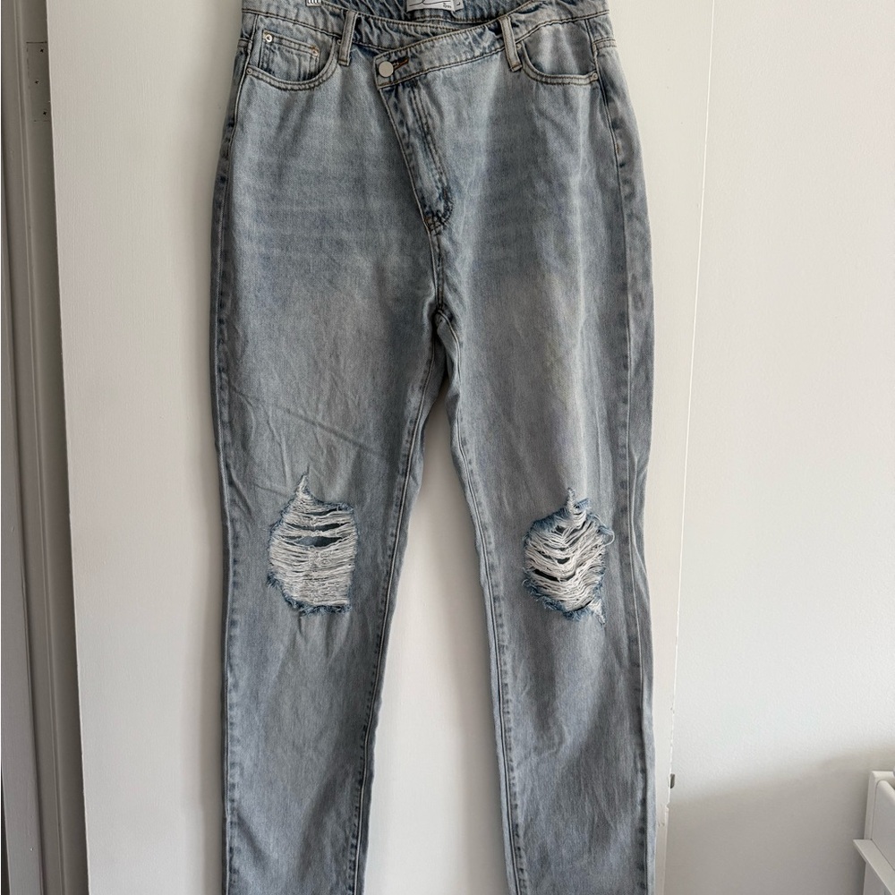 Distressed Light Blue Women's Jeans